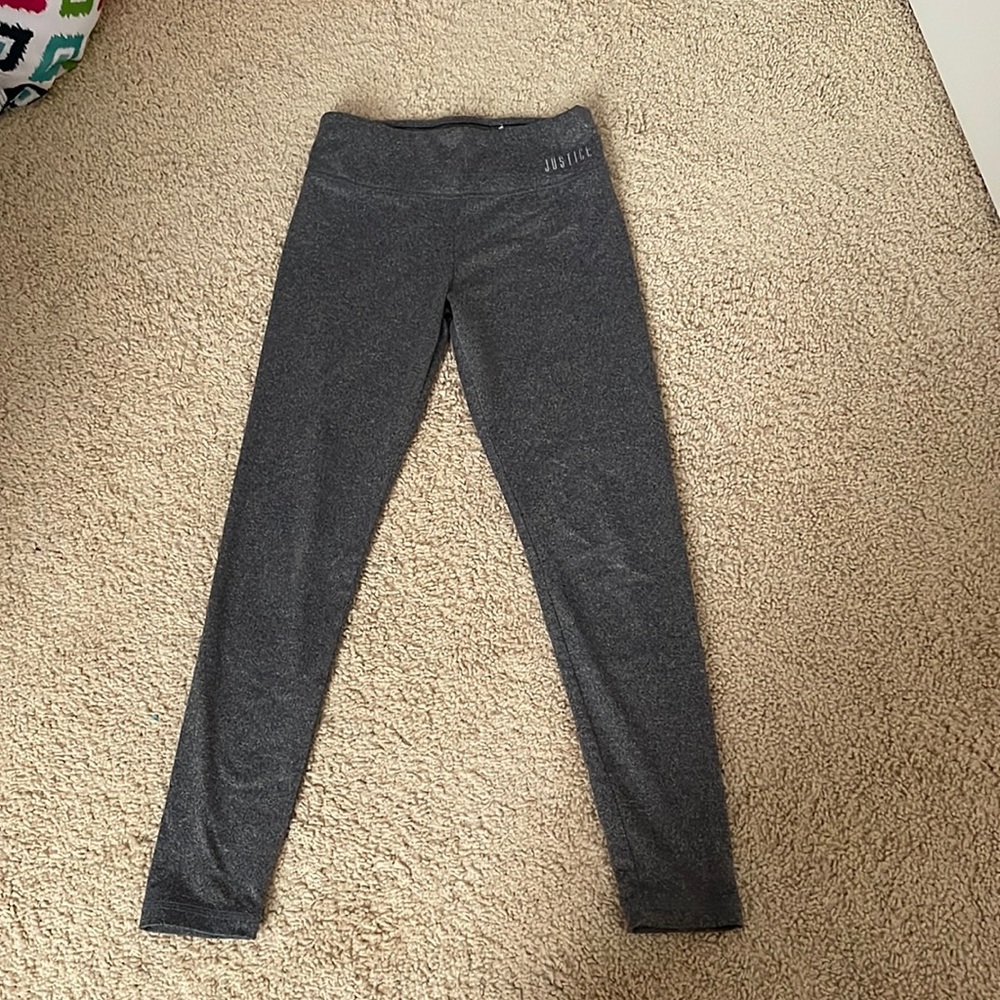 Gray-Justice Leggings